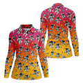 Space Astronaut Hawaiian Golf Shirt, Women's Golf Tops, Ladies Golf Shirts