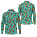 Cool Pineapple Tropical Theme Hawaiian Golf Shirt, Polo Shirts For Men, Golfing Apparel