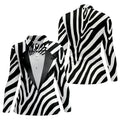 Zebra Pattern Funny Costume Hawaiian Golf Shirt, Ladies Golf Tops, Golf Shirt For Women