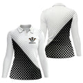 Adidachs Funny Dachshund White Golf Shirt, Fun Women's Golf Shirts, Ladies Golf Shirts