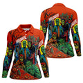 I Remember Halloween Classic Monster Golf Polo Shirt, Women's Golf Polo, Ladies Golf Shirts