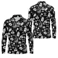 Dead Tired Coffee Breakfast Pattern Golf Shirt, Men's Golf Shirt, Golf Polo Shirts For Men