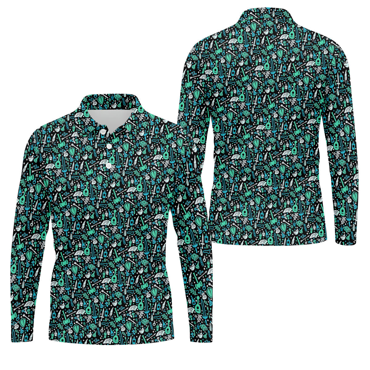 Mystic Items Dragon Game Golf Tops For Men, Polo Shirts For Men, Golf Shirts For Men