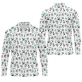 White Desert Golf Pattern Golf Polo Shirt, Golf Polo Shirts For Men, Hawaiian Golf Shirt