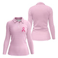 Hope Love Strength Courage Breast Cancer Polo Shirt, Women’s Golf Polo, Ladies Golf Shirts