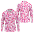 Breast Cancer Pink Ribbon Angel Wings Polo Shirt, Men's Golf Shirt, Golf Apparel For Men