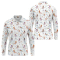 Retro Pin Up Martini Cocktail Hawaiian Golf Shirt, Golf Shirts For Men, Hawaiian Golf Shirt