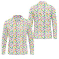 Bunny Hops Seamless Pattern Easter Golf Shirt, Golf Shirts For Men, Men's Funny Golf Shirts, Polo Shirts For Men