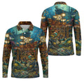 Pirate Life Tiki Pattern Hawaiian Golf Shirt, Men's Golf Shirt, Polo Shirts For Men