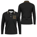 I Like Golf And Bourbon Black Golf Shirt, Golf And Whiskey Golf Shirts For Men, Men's Funny Golf Shirts