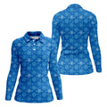 Dirty Funny Adult Humor Snowflakes Blue Golf Shirt, Fun Women's Golf Shirts, Christmas Golf Shirt, Ladies Golf Shirts