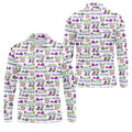 Wine Lover Golf Shirt, Grape Humor Print, Golf Shirts For Men