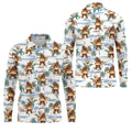 Bigfoot Hot Dog Beach Hawaiian Shirt, Mens Golf Polo, Hawaiian Golf Shirt, Golf Apparel For Men