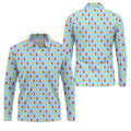 Colorful Popsicle Summer Pattern Golf Shirt, Mens Golf Polo, Printed Golf Shirts