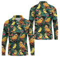 Funny Hot Dog Banana Tropical Hawaiian Golf Shirt, Mens Golf Polo, Printed Golf Shirts