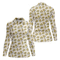 Cute Opossum Seamless Pattern Ladies Golf Tops, Golf Shirt For Women, Ladies Golf Shirts