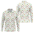 19th Hole Cocktail Drinks Pattern Golf Shirt, Mens Golf Polo, Printed Golf Shirts