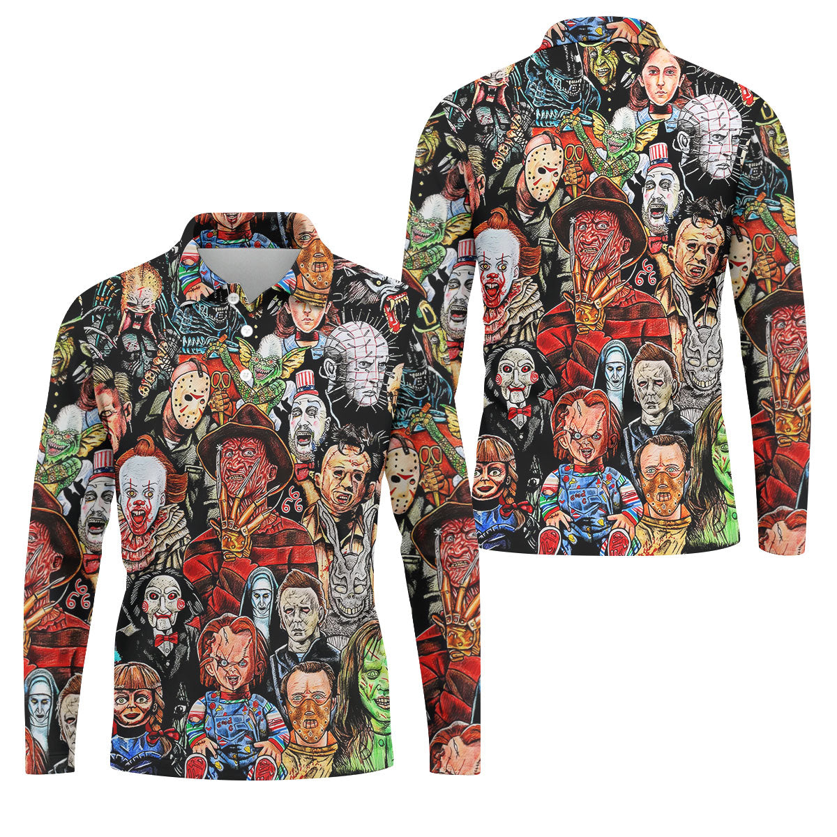 Halloween Golf Shirts, Golf Tops For Men, Gifts For Golf Lovers, Polo Shirts For Men, Golfing Apparel
