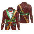 Christmas Lights Disco Ball Pattern Men's Golf Polo Shirts, Christmas Golf Shirt, Golf Gift For Men