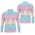 Ice Cream Drip Hawaiian Golf Shirt, Summer Sweets Men's Golf Shirt, Polo Shirts For Men