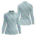 Colorful Popsicle Summer Pattern Golf Shirt, Golf Polo For Women, Printed Golf Shirt