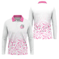 Fuck Cancer Pink Ribbon Breast Cancer Polo Shirt, Mens Polo Shirts, Golf Apparel For Men