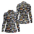 Cool Raccoons in Rainbow Sunglasses Hawaiian Golf Polo, Golf Tops For Women, Golfing Apparel