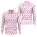 Hope Love Faith Pink Ribbon Breast Cancer Golf Shirt, Men's Golf Shirt, Mens Golf Apparel