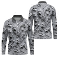 Screaming Face Halloween Golf Polo Shirt, Halloween Shirt For Men, Golf Shirts For Men