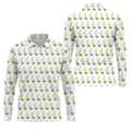 Beer And Lime Palm Tree Pattern Tropical Golf Shirt, Golf Shirts For Men, Polo Shirts For Men