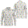 Funny Stick Figure Autism Puzzle Polo Shirts For Men, Autism Awareness Golf Shirt, Golfing Apparel