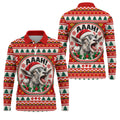 Funny Screaming Goat Christmas Golf Shirt, Golf Shirts For Men, Mens Golf Apparel