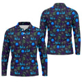 Crystal Ball Ghost Trio Halloween Polo Shirt, Golf Shirts For Men, Mens Golf Apparel