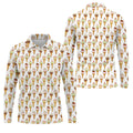 Adult Humor Ice Cream Golf Shirt, Funny Cone Pattern, Golf Shirt For Men