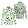 Dark Stout Beer St Patrick's Day Shamrocks White Golf Shirt, Polo Shirts For Men, Golf Shirts For Men