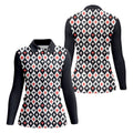 Casino Royale Dirty Argyle Pattern Funny Women's Golf Tops, Valentines Golf Gift, Ladies Golf Polos
