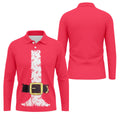 Funny Santa Claus Golf Tops For Men, Christmas Golf Shirt, Polo Shirts For Men, Christmas Golf Shirt