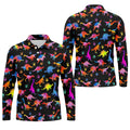 Dinosaur Lover Colorful Golf Shirt, Men’s Golf Shirt, Golf Polo Shirts For Men