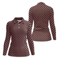 Christmas Snowflake Pattern Golf Shirt, Women Golf Top, Ladies Sleeveless Tops, Women's Golf Shirts