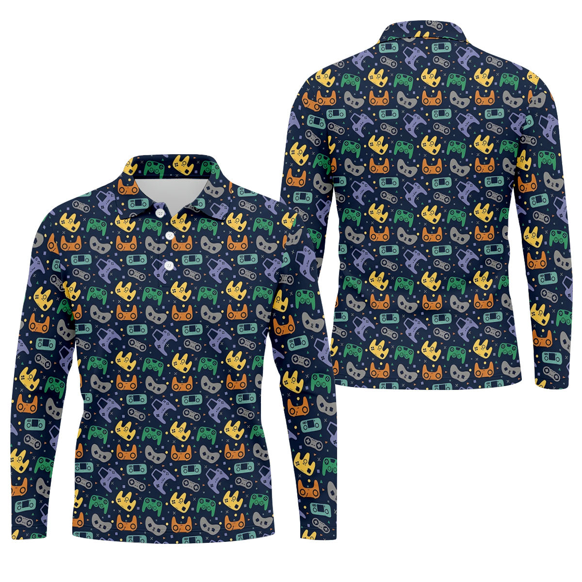 Video Game Controller Hawaiian Golf Shirt, Men's Golf Shirt, Polo Shirts For Men