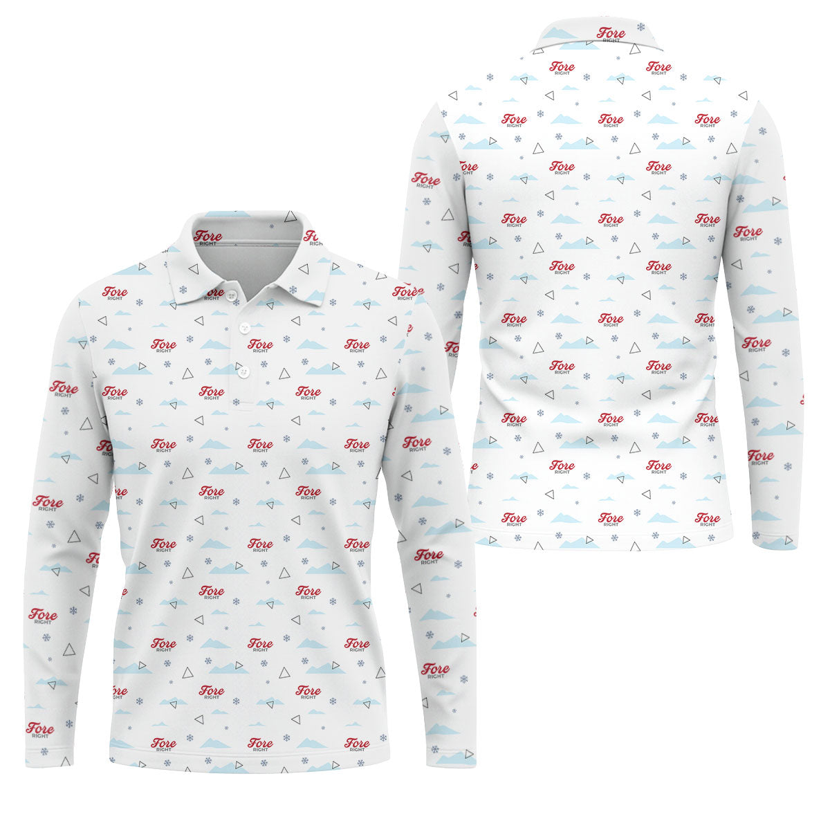 Fore Right Men's Funny Golf Shirts, Golf And Beer Polo Shirts For Men, Golf Shirts For Men