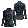 Golf Bourbon Golf Whiskey Black Golf Shirt, Women's Golf Tops, Ladies Golf Shirts, Women's Polo Shirt