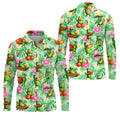 Funny Pickle Tomato Chili Tropical Hawaiian Golf Shirt, Mens Golf Polo, Printed Golf Shirts