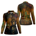 Monkey Gentleman Vintage Oak Hawaiian Golf Polo, Golf Tops For Women, Golfing Apparel