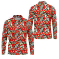 Casino Golf Pattern Red Hawaiian Golf Polo Shirt, Mens Golf Polo, Polo Shirts For Men