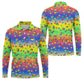 Acceptance Awareness Understanding Autism Puzzle Rainbow Gradient Golf Tops For Men, Golf Shirts For Men