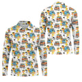 Cool Duck Surf Van Beach Golf Shirt, Mens Golf Shirts, Hawaiian Golf Shirt, Golf Apparel For Men