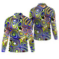 Blue And Green Fluid Art Cool Golf Shirt, Golf Tops For Men, Golf Shirts For Men, Golf Gift For Men