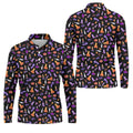 Funny Dirty Black And Purple Halloween Golf Shirt, Fun Golf Shirts For Men, Cool Golf Gift, Halloween Gift