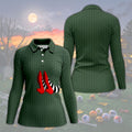Halloween Witch Legs Golf Polo Shirt, Golf Shirts For Women, Women's Golf Apparel